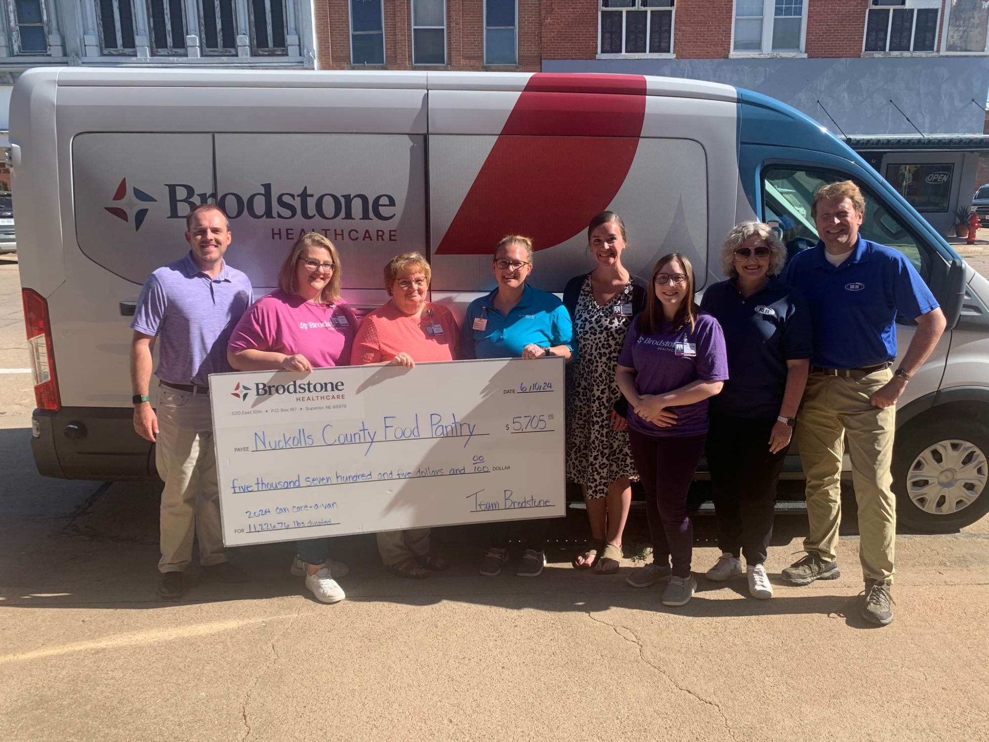 Brodstone Healthcare Donates RecordBreaking Amount to Nuckolls County